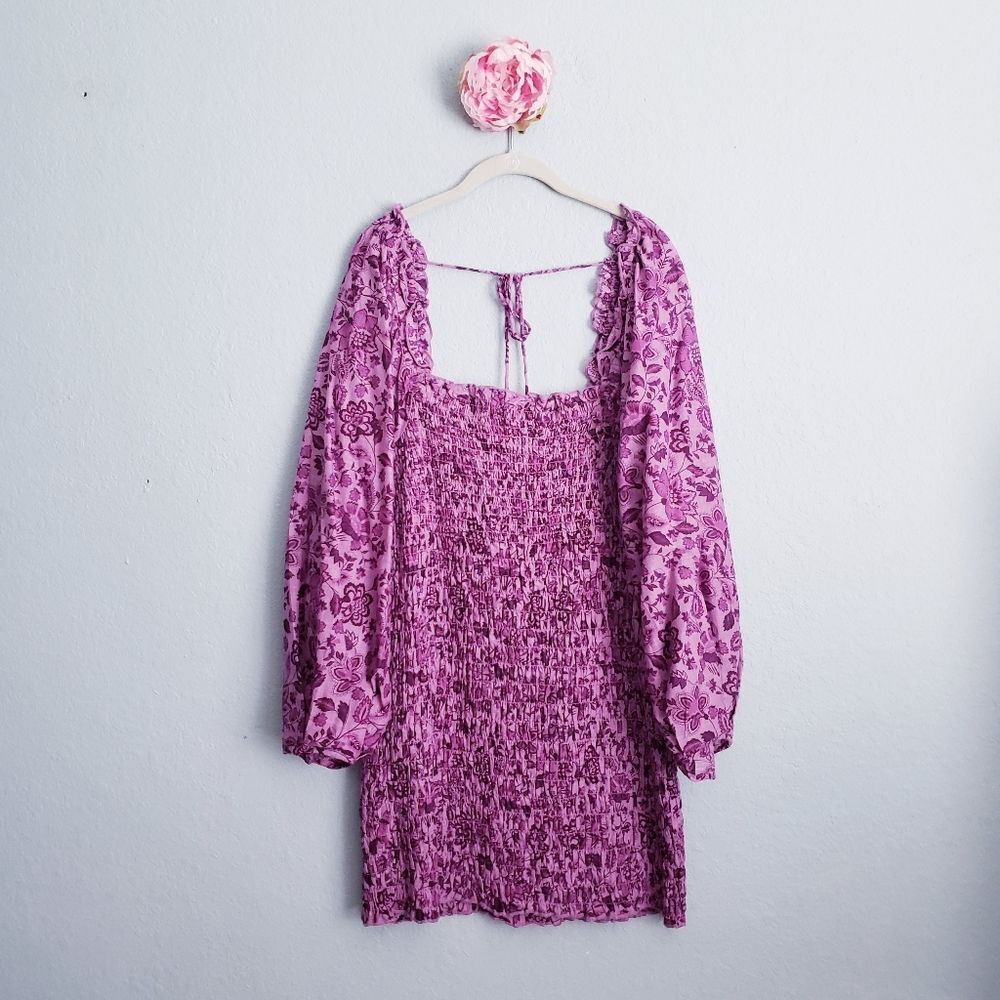 Free People Purple Floral Dress